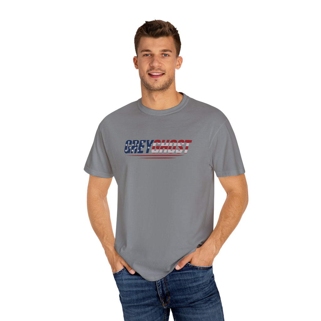 Patriotic GreyGhost Unisex Garment-Dyed T-shirt