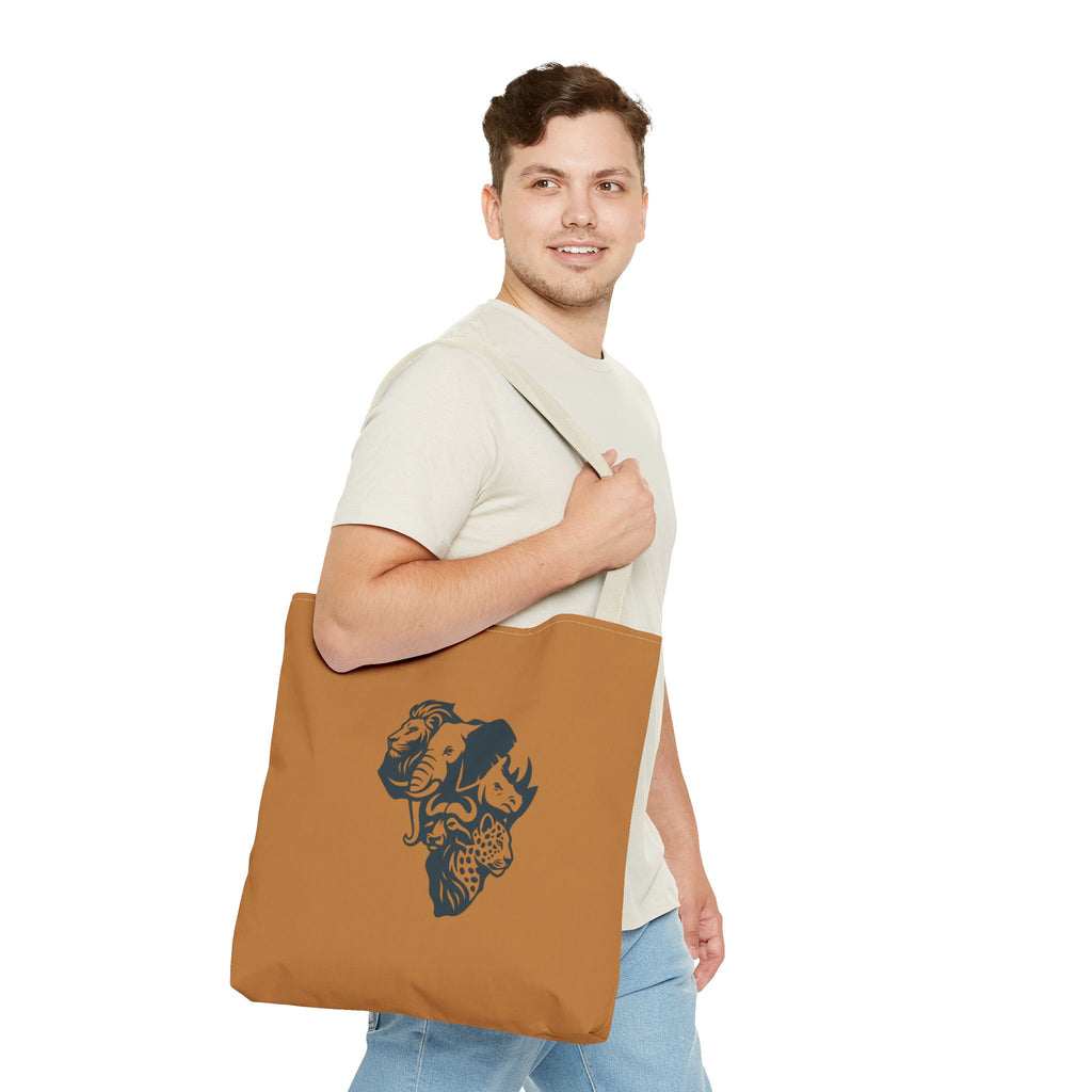 African Wildlife Tote Bag | Unique All-Over Print Bag, Eco-Friendly, Perfect for Shopping, Travel, Gifts