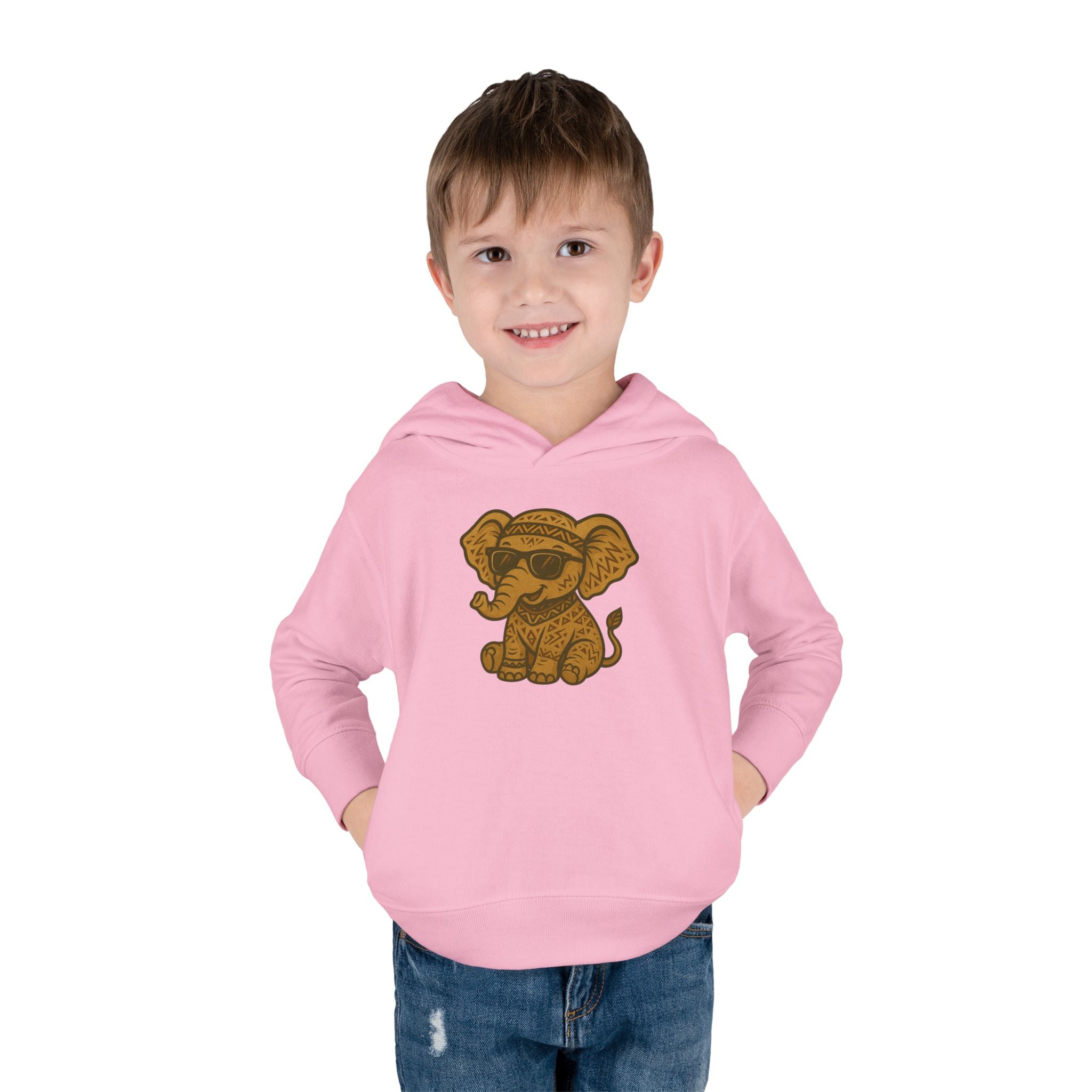 Cute Elephant Toddler Hoodie, Fun Kids Pullover, Adorable Baby Sweater, Cozy Fleece, Gifts for Birthdays, Playdates, or Holidays