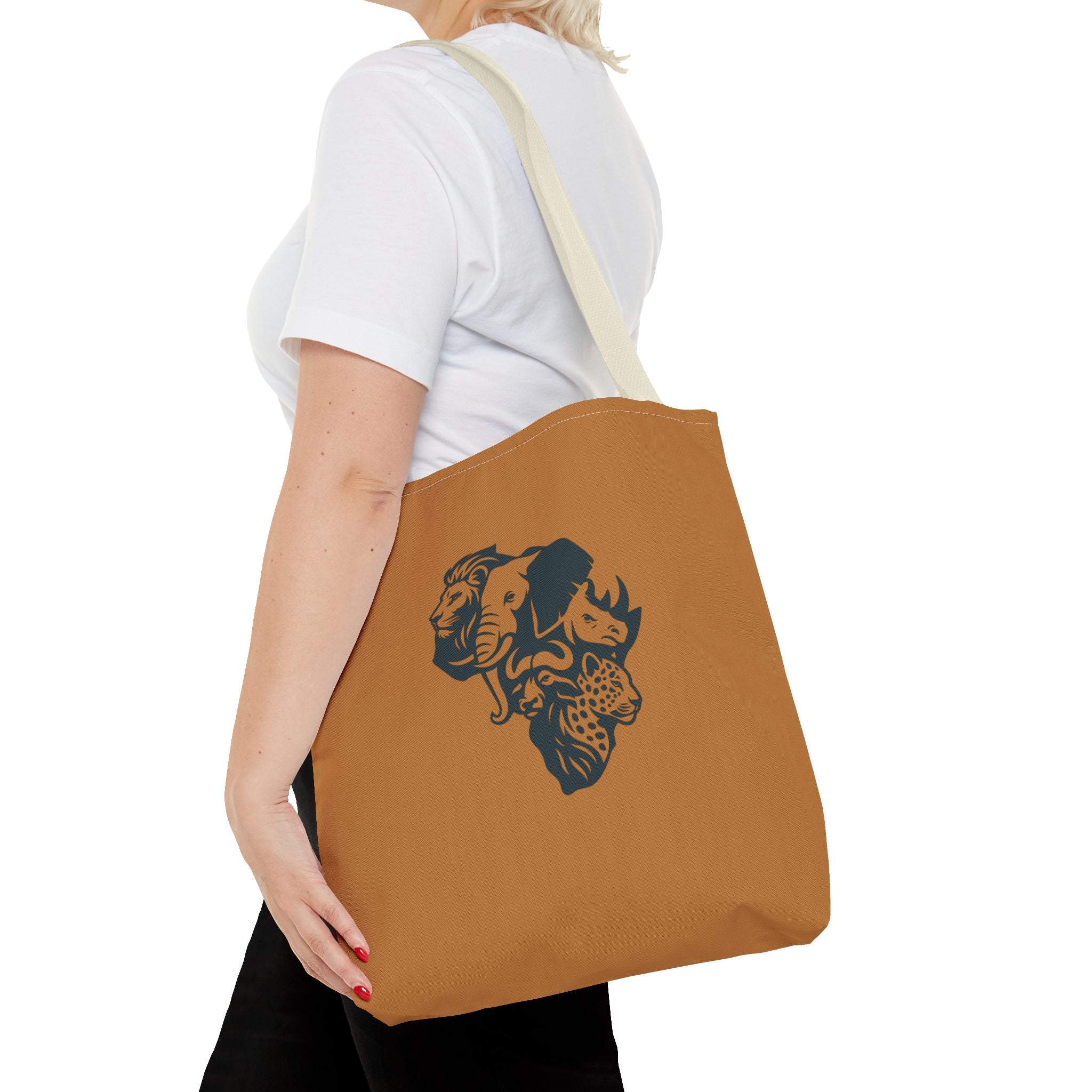 African Wildlife Tote Bag | Unique All-Over Print Bag, Eco-Friendly, Perfect for Shopping, Travel, Gifts