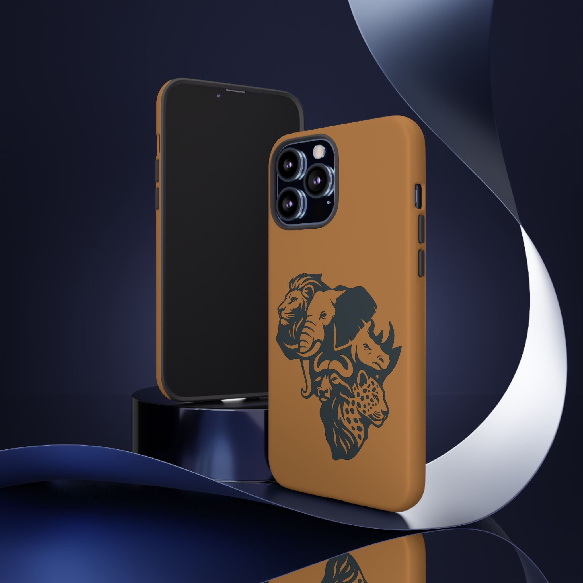 Big 5 African Phone Case, Wildlife Lover Gift, Tough Phone Cover, African Animal Design, Stylish Mobile Accessory