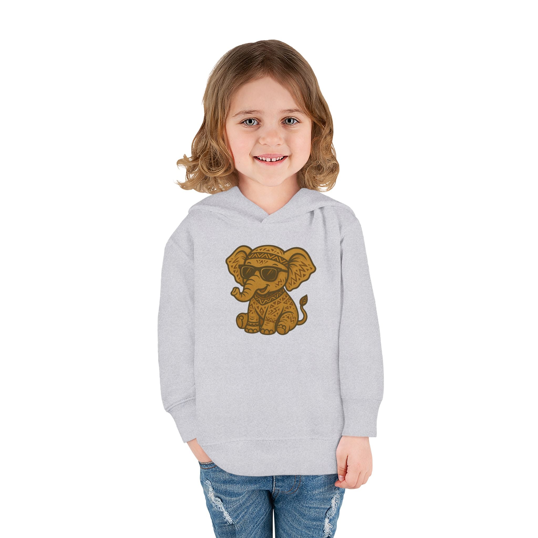 Cute Elephant Toddler Hoodie, Fun Kids Pullover, Adorable Baby Sweater, Cozy Fleece, Gifts for Birthdays, Playdates, or Holidays