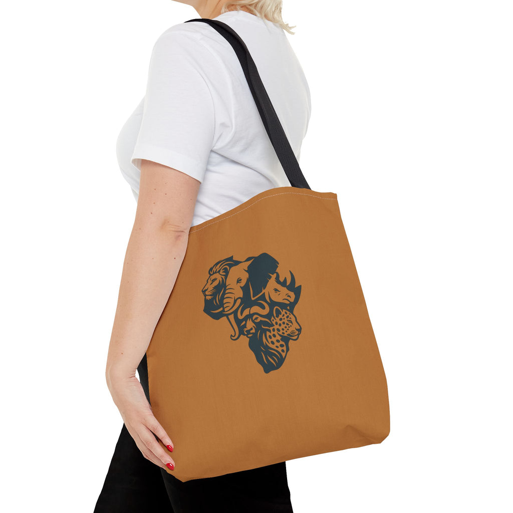 African Wildlife Tote Bag | Unique All-Over Print Bag, Eco-Friendly, Perfect for Shopping, Travel, Gifts