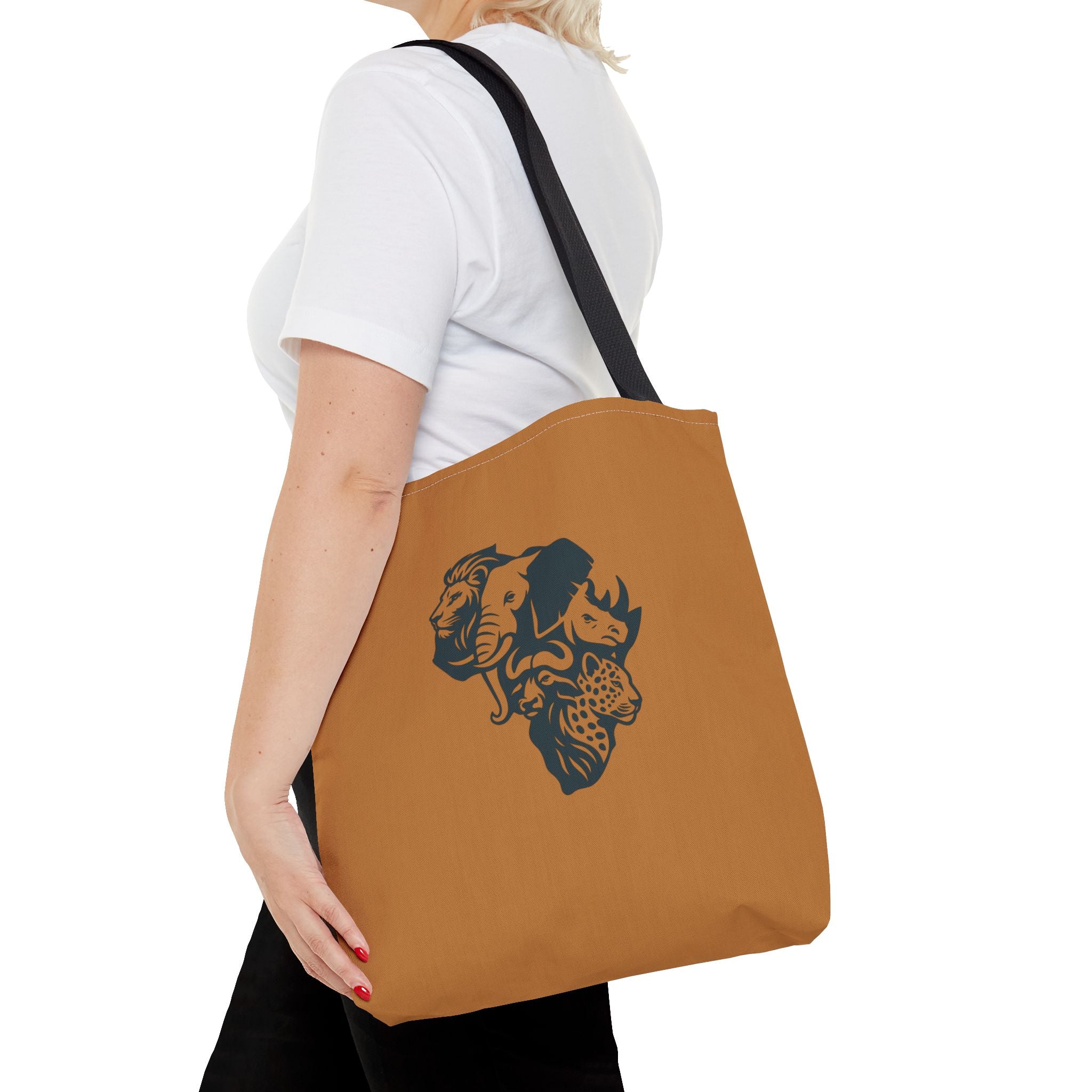 African Wildlife Tote Bag | Unique All-Over Print Bag, Eco-Friendly, Perfect for Shopping, Travel, Gifts