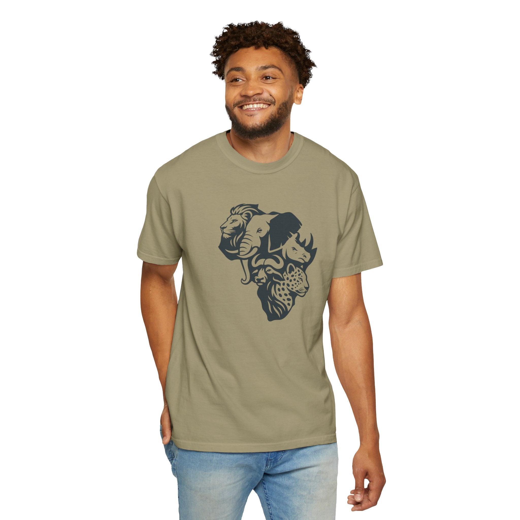 African Big 5 Unisex Garment-Dyed T-shirt