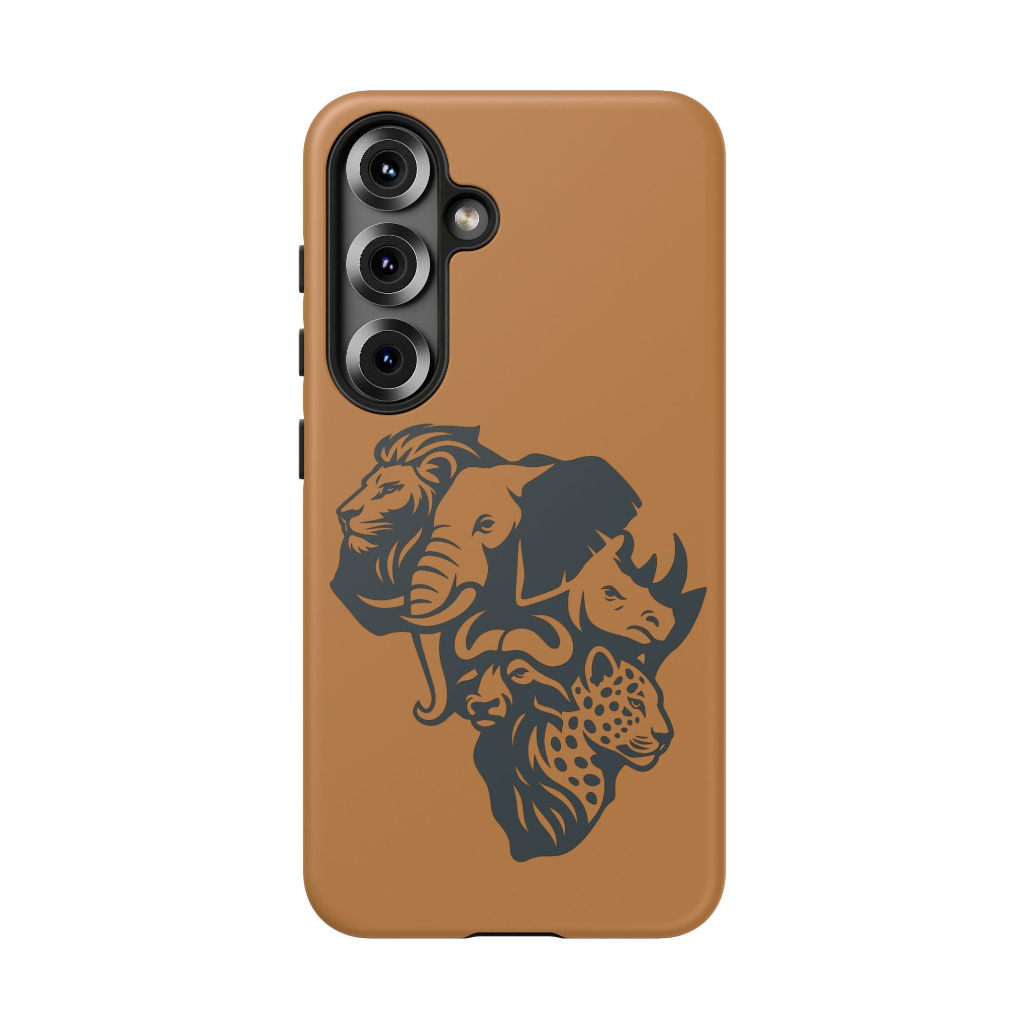 Big 5 African Phone Case, Wildlife Lover Gift, Tough Phone Cover, African Animal Design, Stylish Mobile Accessory
