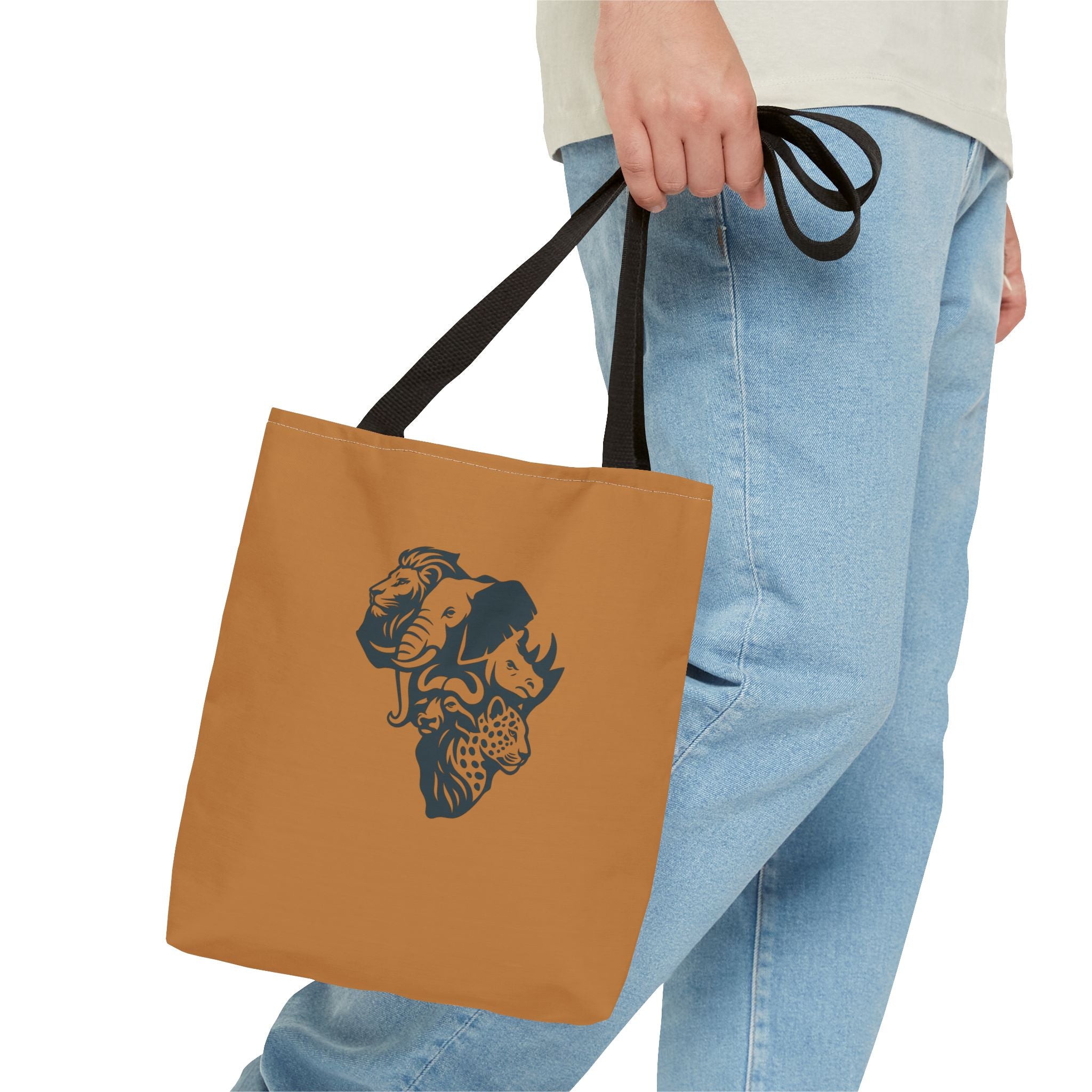 African Wildlife Tote Bag | Unique All-Over Print Bag, Eco-Friendly, Perfect for Shopping, Travel, Gifts