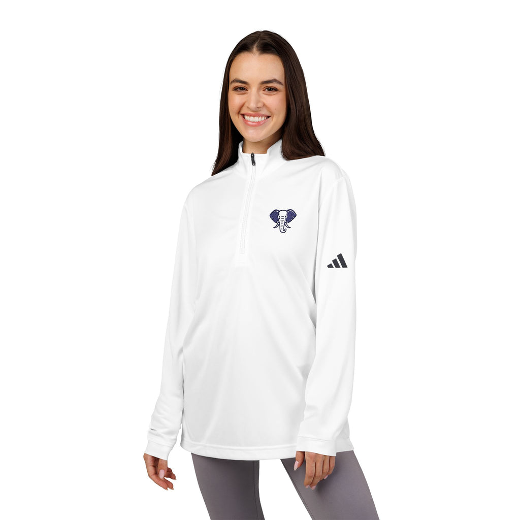 Elephant adidas® Quarter-Zip Pullover - Stylish Sporty Gear, Athletic Wear, Casual Outfits, Gift for Sports Lovers, Embroidered Apparel