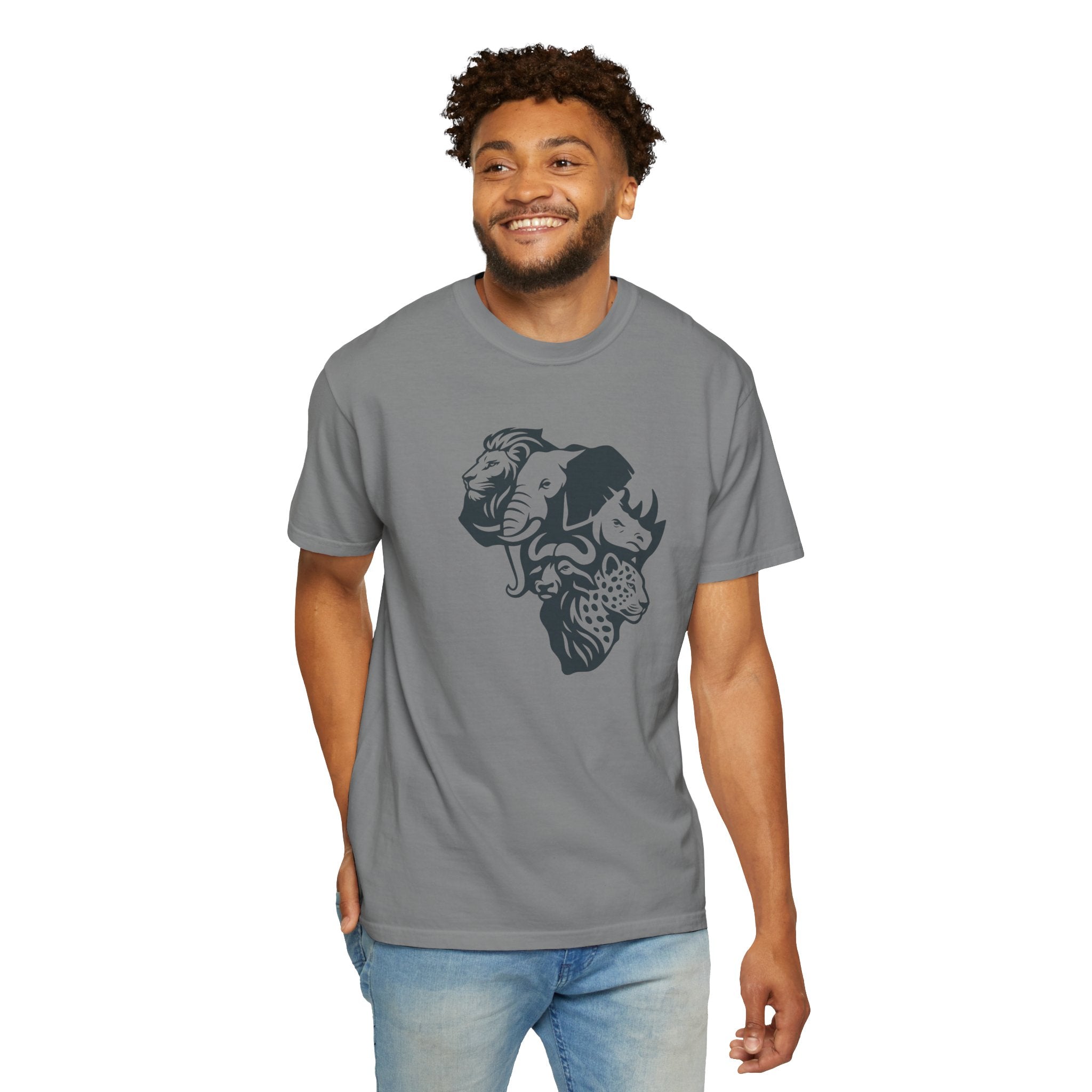 African Big 5 Unisex Garment-Dyed T-shirt