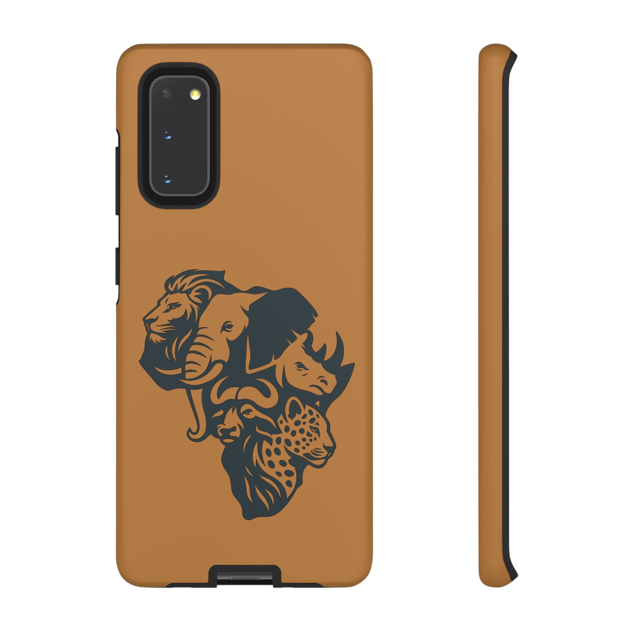 Big 5 African Phone Case, Wildlife Lover Gift, Tough Phone Cover, African Animal Design, Stylish Mobile Accessory