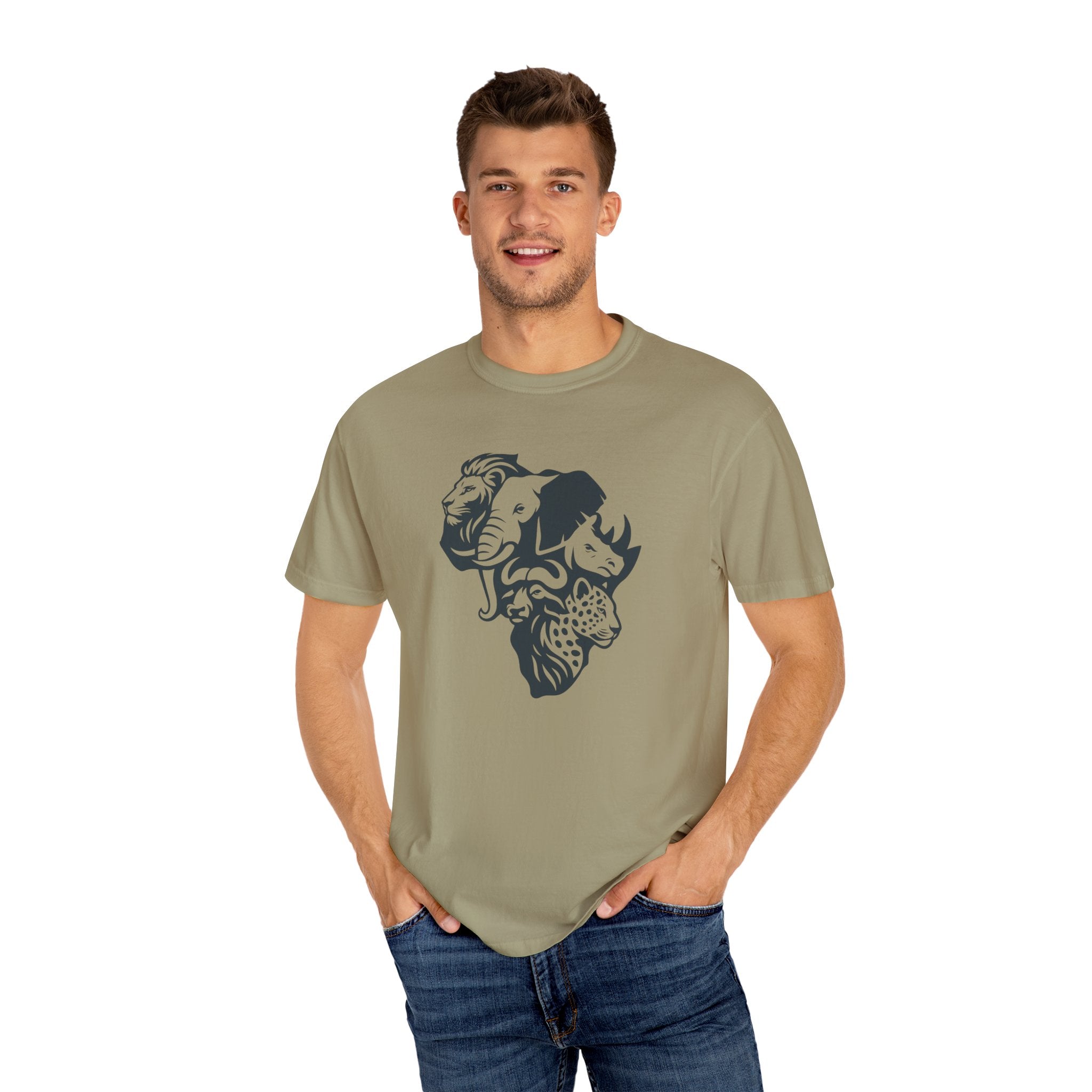 African Big 5 Unisex Garment-Dyed T-shirt