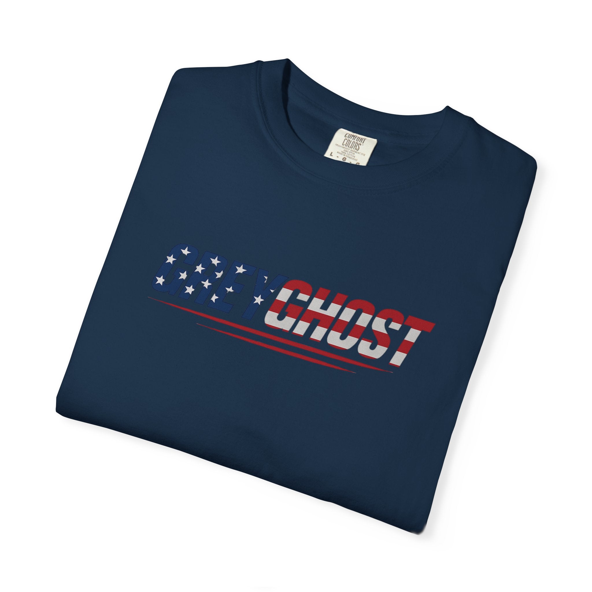 Patriotic GreyGhost Unisex Garment-Dyed T-shirt