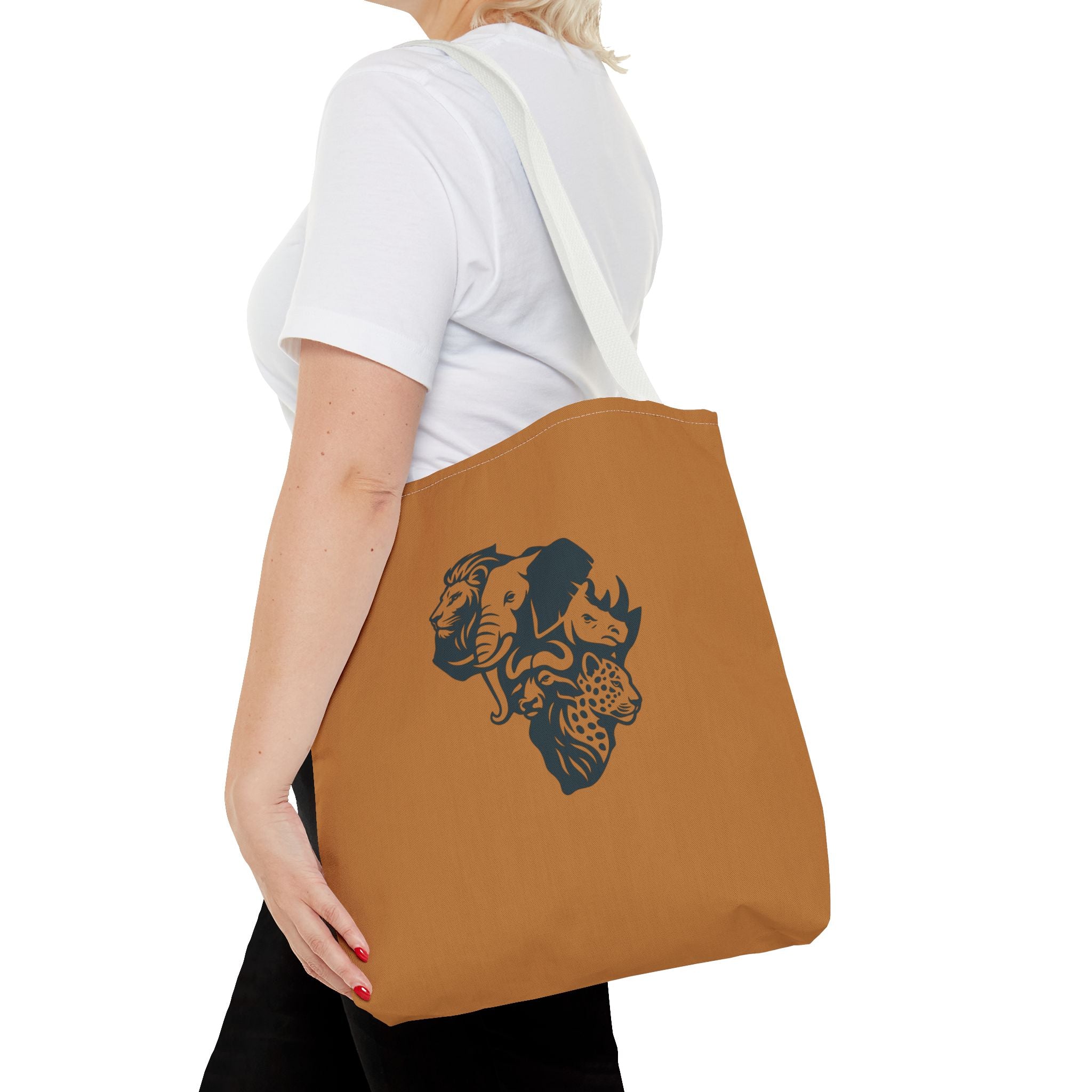 African Wildlife Tote Bag | Unique All-Over Print Bag, Eco-Friendly, Perfect for Shopping, Travel, Gifts