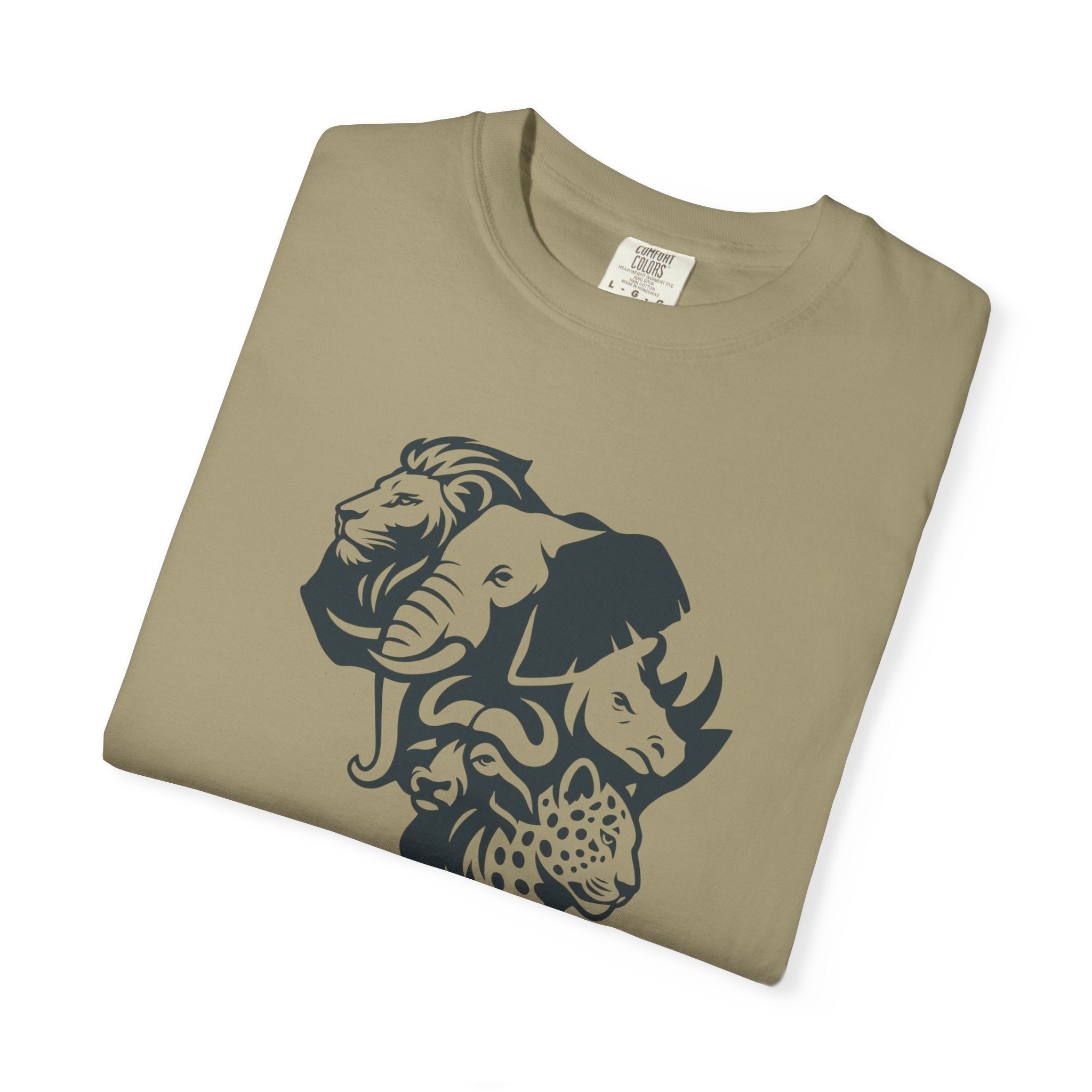 African Big 5 Unisex Garment-Dyed T-shirt