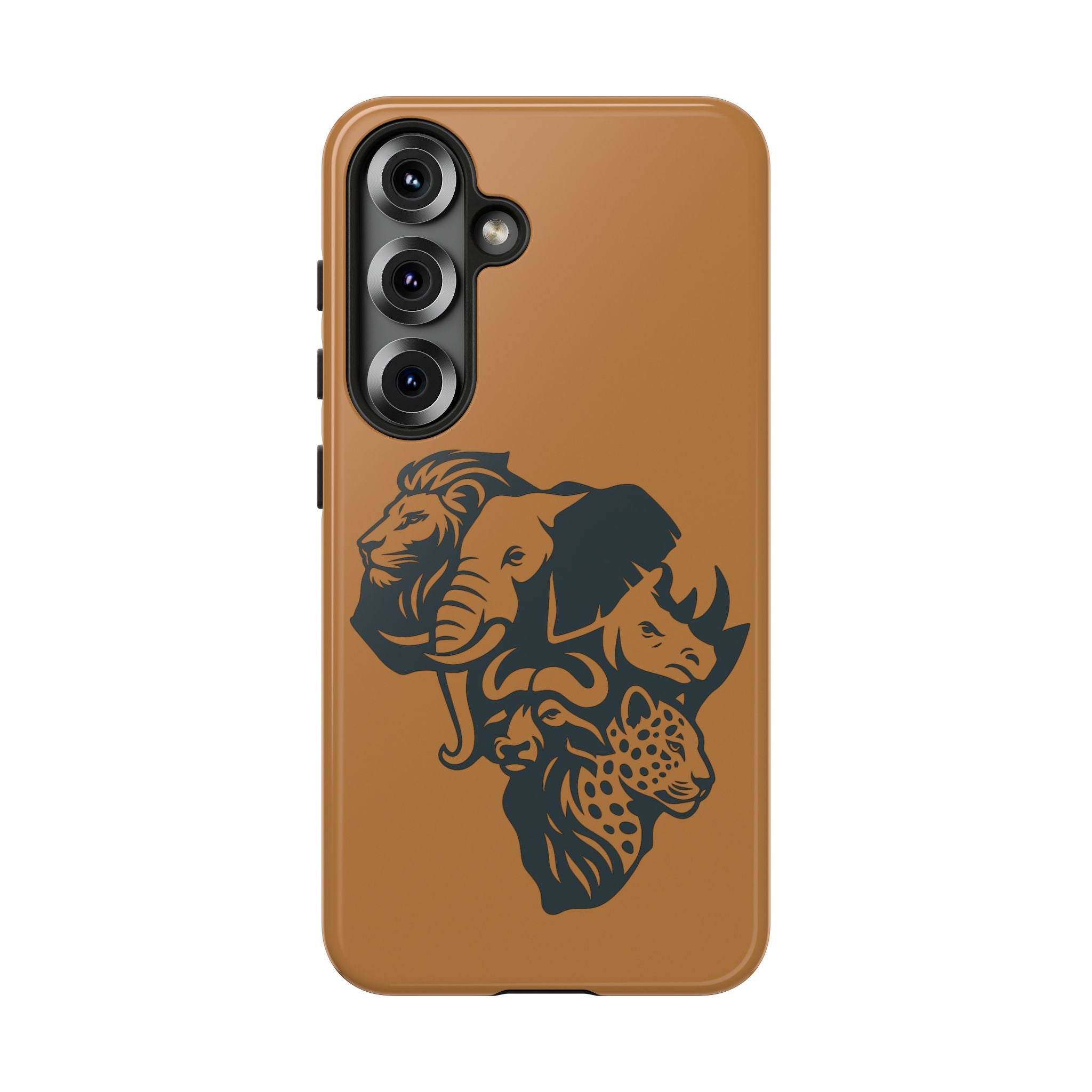 Big 5 African Phone Case, Wildlife Lover Gift, Tough Phone Cover, African Animal Design, Stylish Mobile Accessory